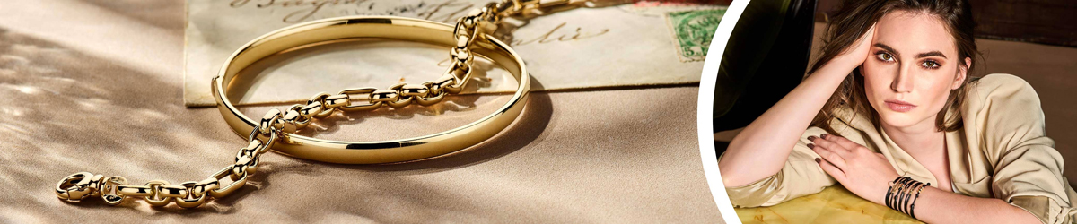 Gold plated armbanden