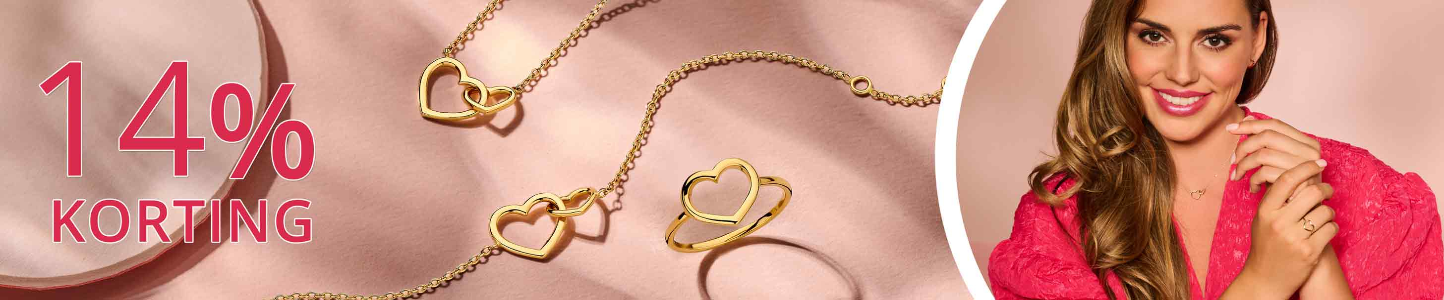 Valentijn sieraden - 2026 - 14% korting op geselecteerde sieraden