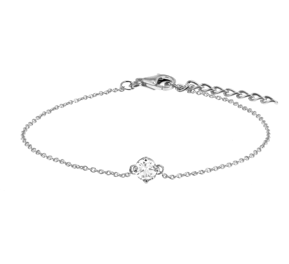 Zilveren armband met zirkonia
