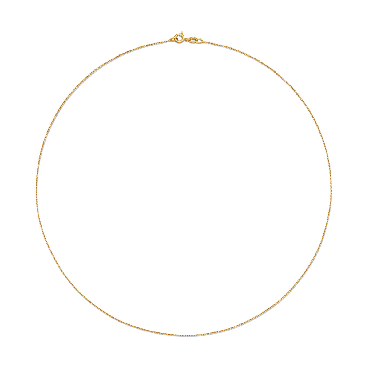 GLOW 201.2545/1.3 14-karaat gouden schakelketting met ankerschakel 0.75 mm breed - Lengte 45 cm