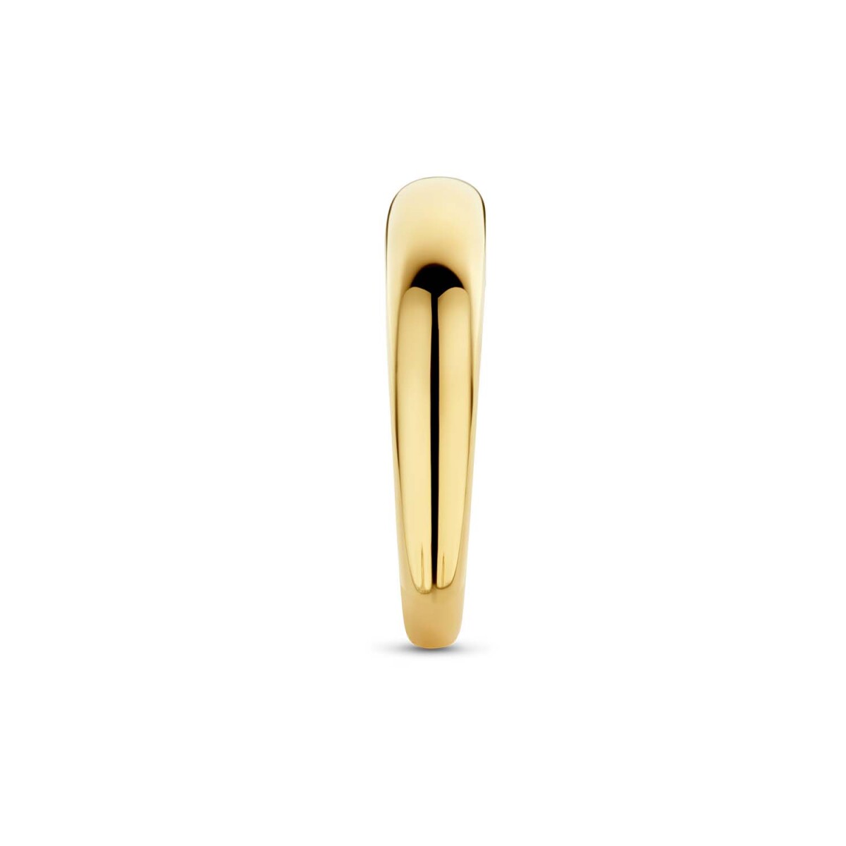 GLOW 214.1227 14-karaat gouden ring met uitgesneden hartjes 5 mm breed