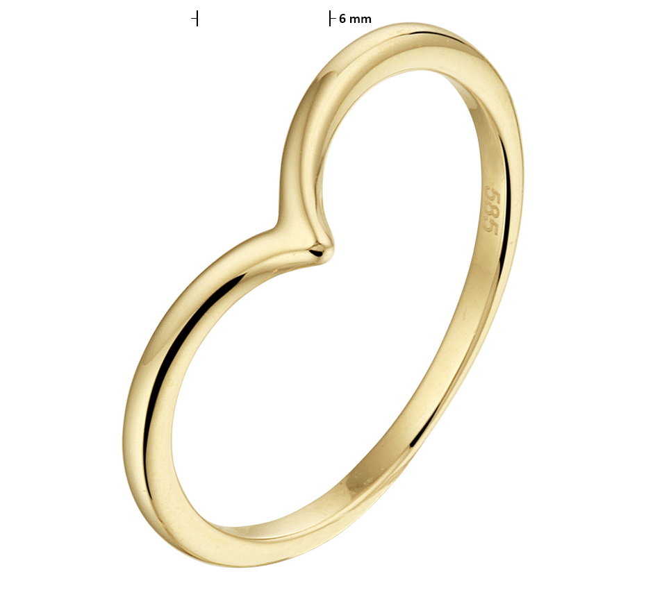 14 Krt gouden ring