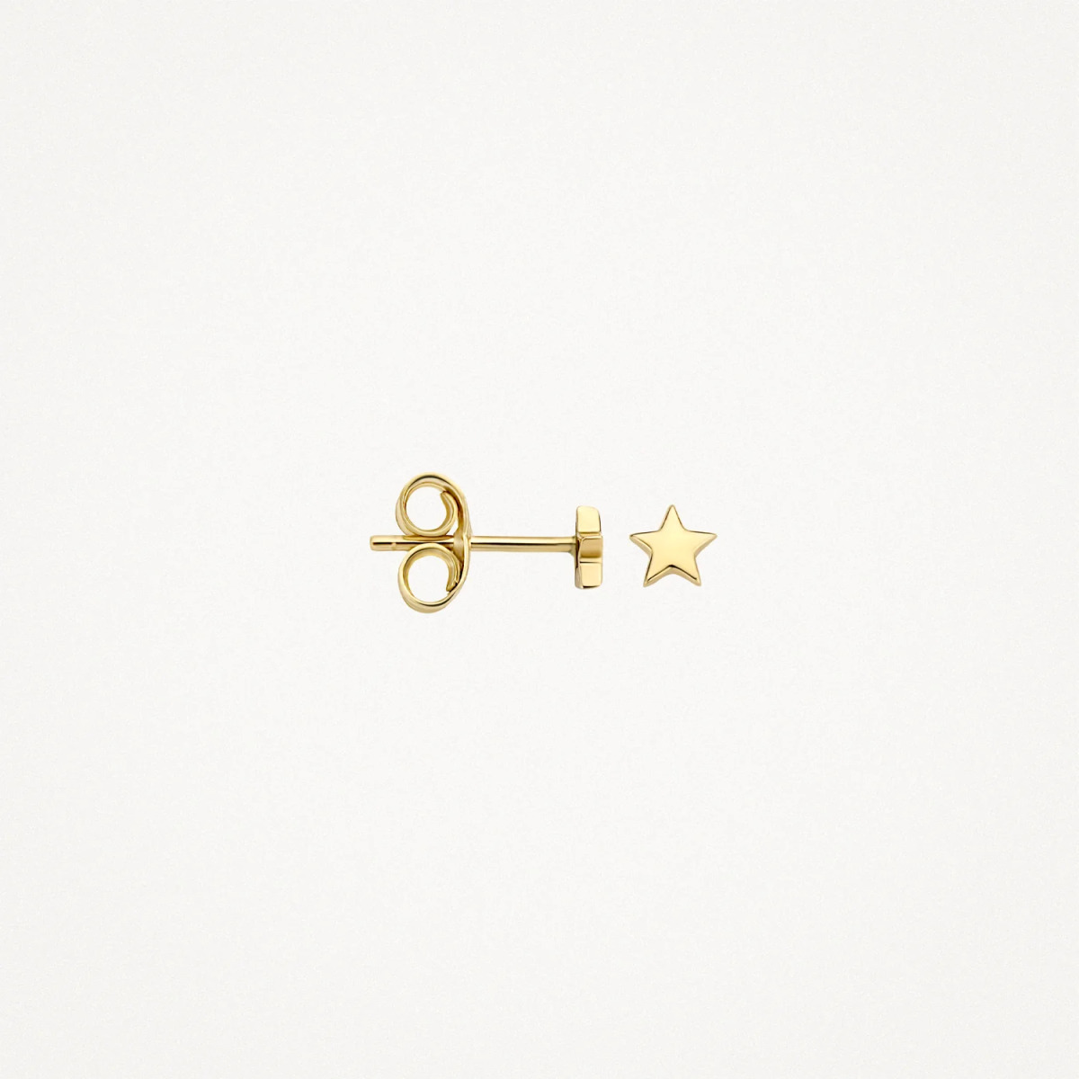 Blush 7247YGO 14-karaat gouden oorstekers met ster - Diameter 3.7 mm