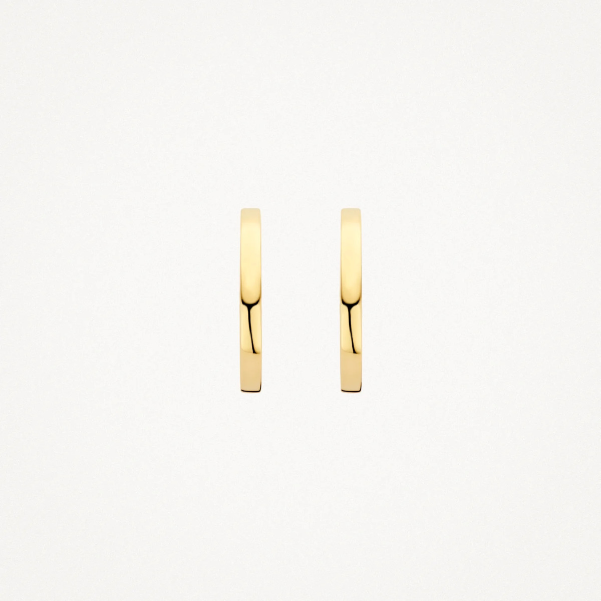 Blush 7308YGO 14-karaat gouden klapoorringen 1.5 mm breed - Diameter 14 mm