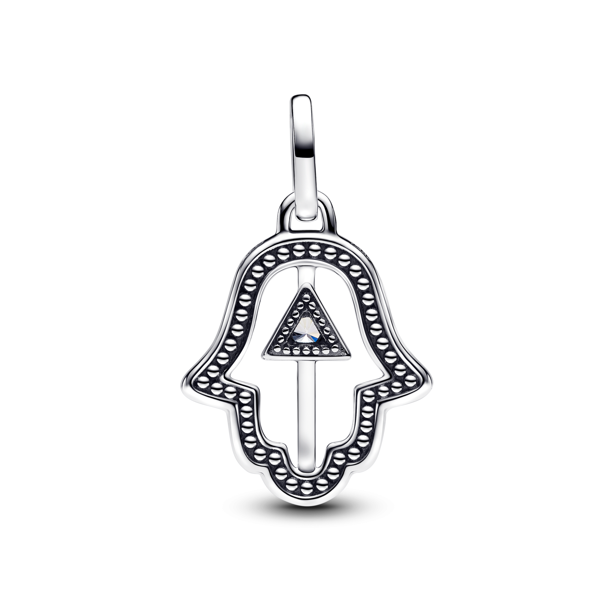 Pandora ME 793411C01 medaillon met Hand van Fatima en transparante zirkonia