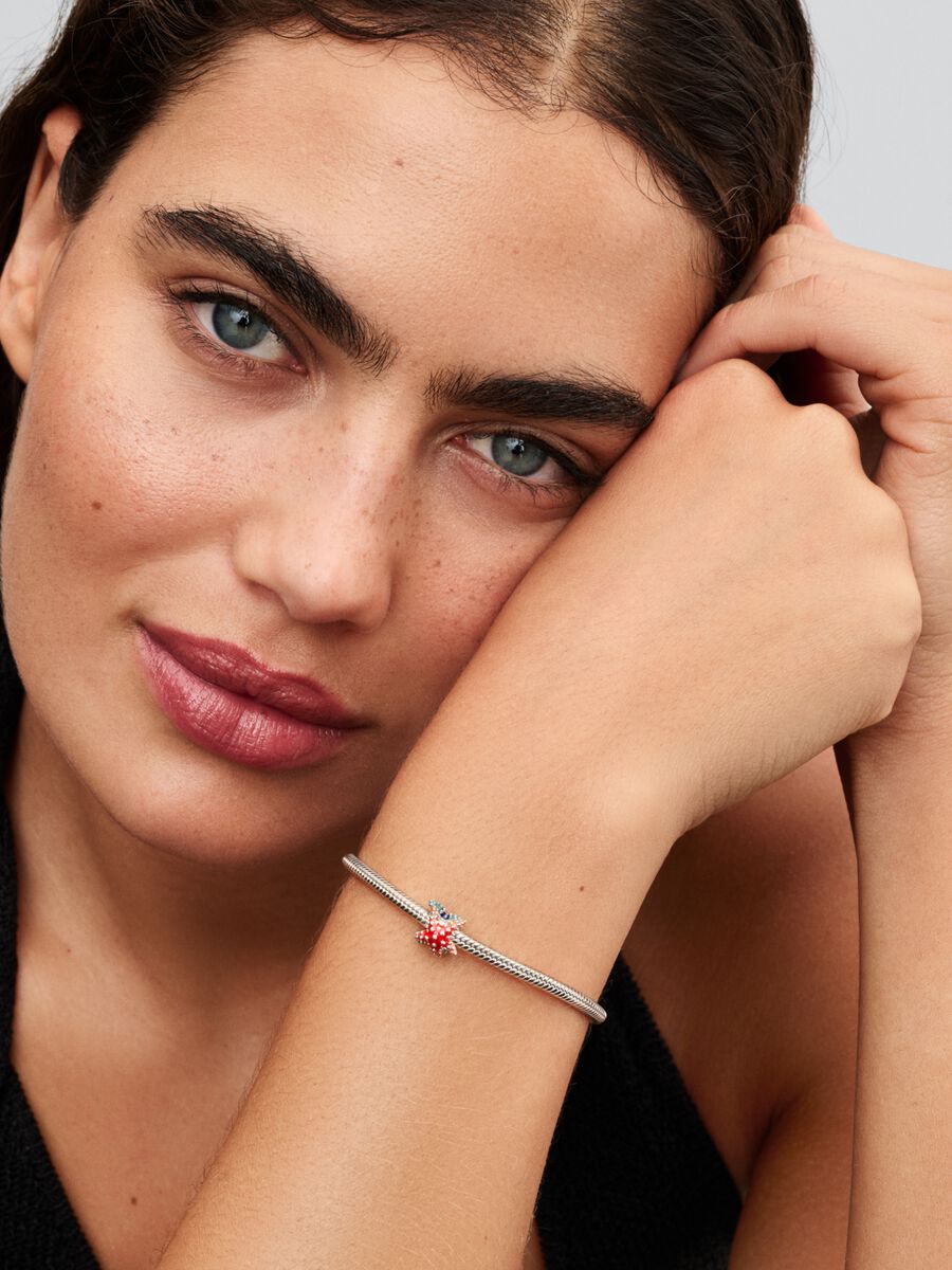 Pandora Moments 793817C01 bedel met multicolor zeester van zilver en emaille