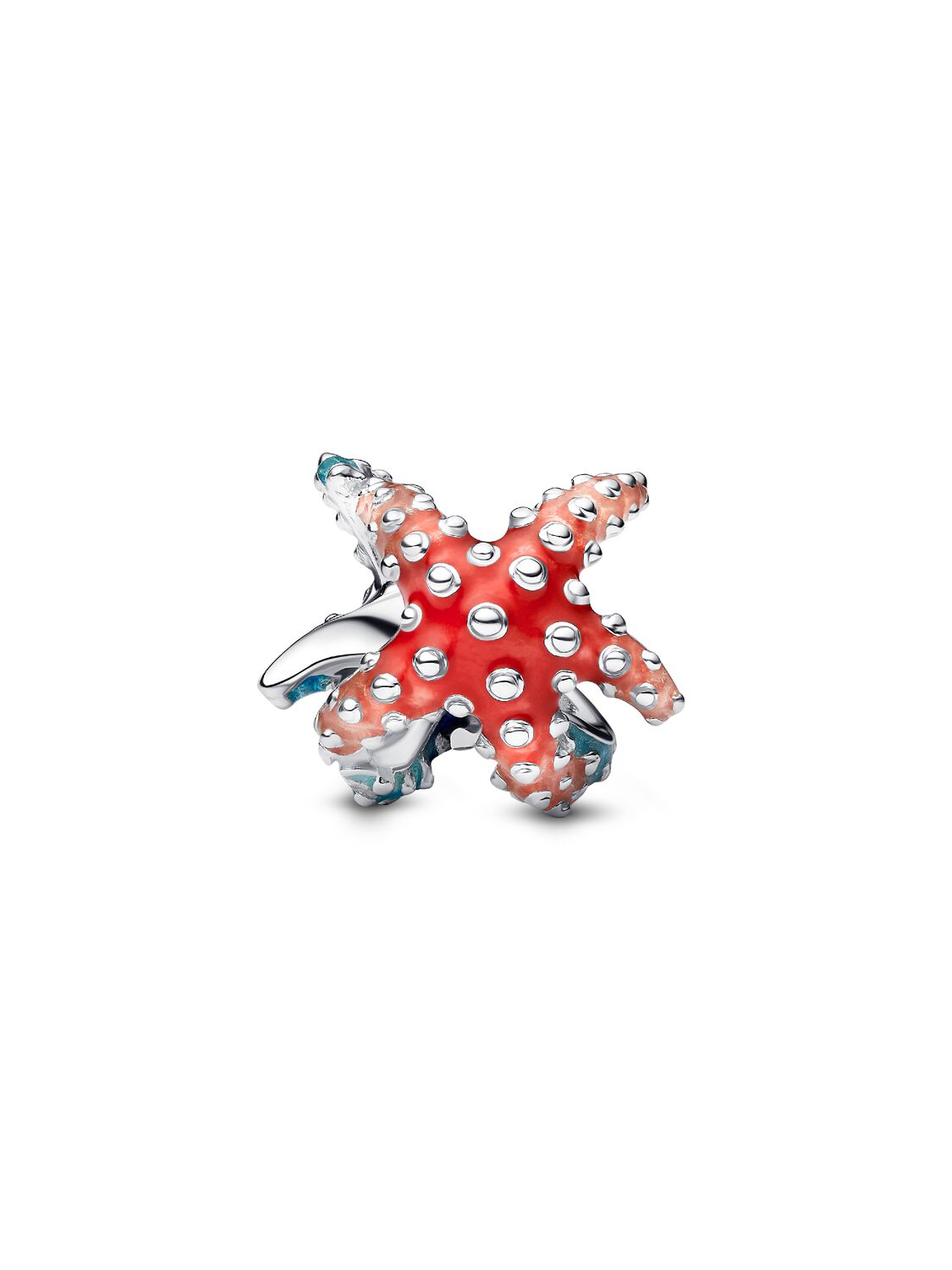 Pandora Moments 793817C01 bedel met multicolor zeester van zilver en emaille