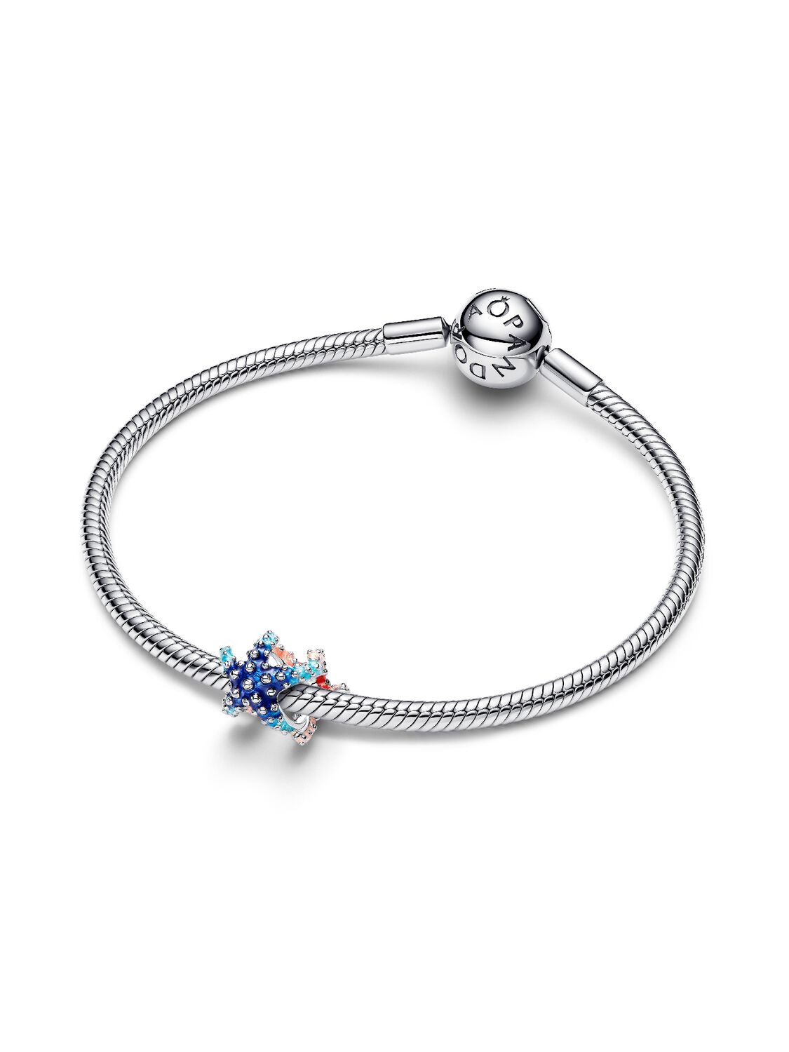 Pandora Moments 793817C01 bedel met multicolor zeester van zilver en emaille