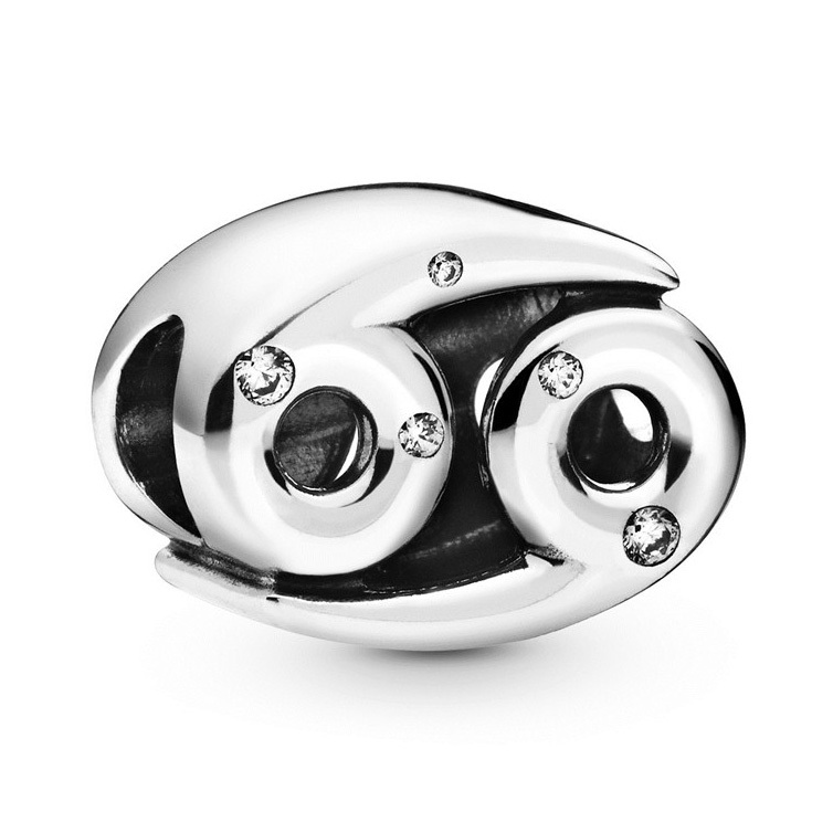 Pandora Moments 798434C01 sterrenbeeld zilveren bedel kreeft en transparante zirkonia
