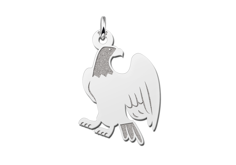 Adelaar hanger van zilver