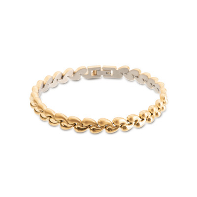 boccia-titanium-03056-03-schakelarmband-met-gold-plated-met-druppelvormige-schakels-lengte-20-cm