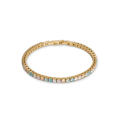coeur-de-lion-0600-30-1590-tennisarmband-gold-plated-met-multicolor-zirkonia-s-lengte-16-5-18-cm