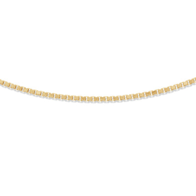 GLOW 101.8014.42 gold plated ketting voor hangers met venetiaanse schakels 1.7 mm breed - Lengte 42 cm