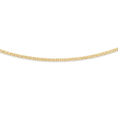 GLOW 101.8014.45 gold plated ketting voor hangers met venetiaanse schakel 1.7 mm breed - Lengte 45 cm