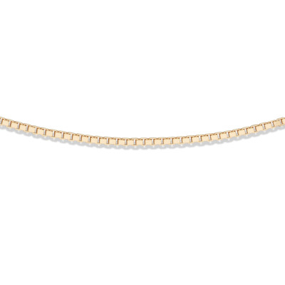 GLOW 101.8014.50 gold plated ketting voor hangers met venetiaanse schakels 1.7 mm breed - Lengte 50 cm
