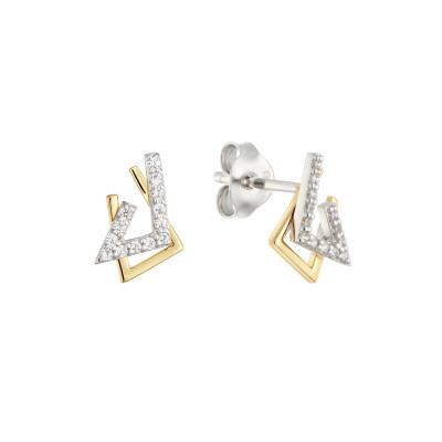 glow-106080900-bicolor-geometrische-oorknopjes-met-briljant-geslepen-zirkonias-3-mm-breed-hoogte-8-mm