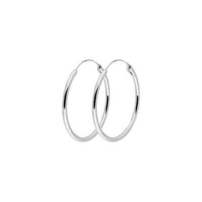 glow-107000230-zilveren-oorringen-glanzend-2-mm-breed-diameter-30-mm