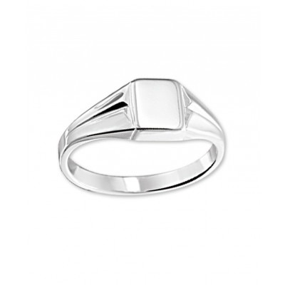 Zilveren kinder ring 7 mm breed