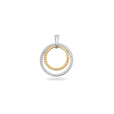 glow-120-0783-00-bicolor-glanzende-hanger-met-twee-verweven-cirkels-16-mm-breed-hoogte-20-mm