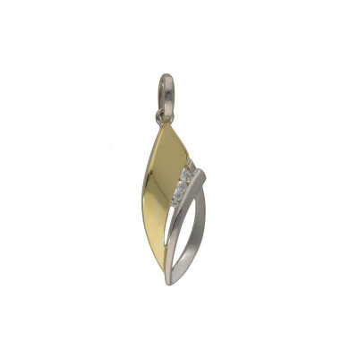 glow-120-5601-00-bicolor-hanger-met-steen-zirkonia-en-abstract-ontwerp-hoogte-11-mm