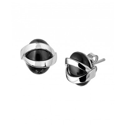 mooie-oorknoppen-zilverkleurig-en-zwart-met-onyx-11-mm