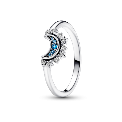 pandora-moments-192675c01-ring-maan-met-blauwe-zirkonia-58168