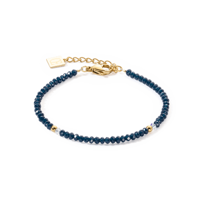 coeur-de-lion-armband-little-twinkle-2033-30-0521-goudkleurig-met-donkerblauw-glas