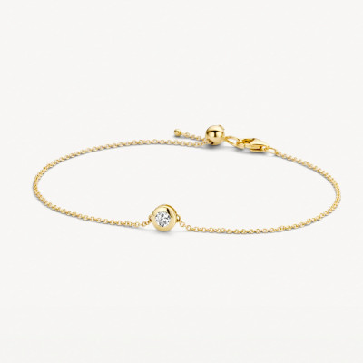 blush-2167yzi-gouden-armband-met-ronde-transparante-zirkonia-1-mm-breed-lengte-17-5-cm