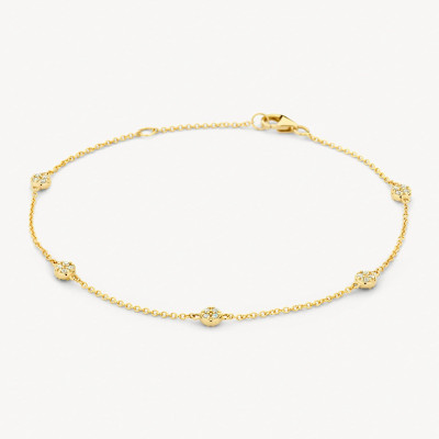 blush-2213yzi-gouden-armband-met-ronde-zirkonia-hangers-3-5-mm-breed-lengte-17-5-cm