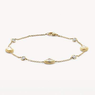 blush-2252ymq-gouden-armband-met-zirkonia-bergkristal-en-parelmoer-lengte-16-5-18-5-cm
