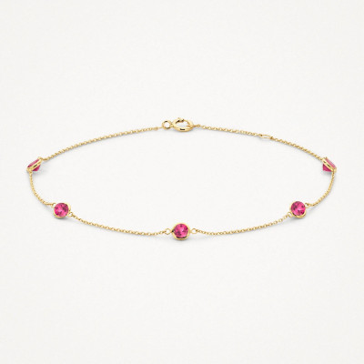 blush-2266yrh-gouden-edelsteen-armband-met-ronde-rhodoliet-0-8-mm-breed-lengte-18-cm
