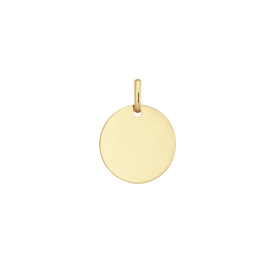 glow-242-0040-15-14-karaat-gouden-graveerhanger-voor-dames-met-glanzende-afwerking-hoogte-19-mm