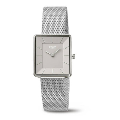 boccia-titanium-3351-05-dameshorloge-titanium-dameshorloge-met-vierkante-zilverkleurige-kast-en-milaneseband-grijze-wijzerplaat-o-25-mm