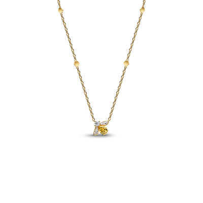 pandora-timeless-364560c01-45-gold-plated-ketting-met-bij-van-zirkonia-lengte-45-cm