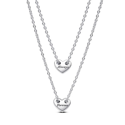 pandora-moments-393207c00-45-deelbare-hartjes-ketting-forever-and-always-lengte-45-cm