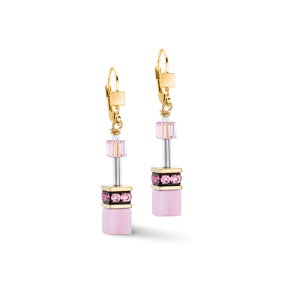 coeur-de-lion-geocube-oorhangers-iconic-mono-4020-20-1920-goudkleurig-met-roze