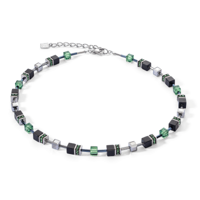 zwarte-en-groene-coeur-de-lion-geocube-iconic-precious-ketting-4018-10-0532-met-onyx