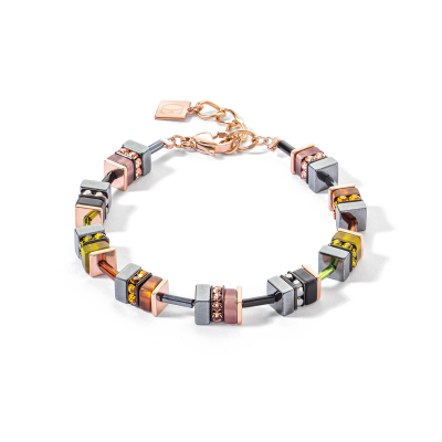 coeur-de-lion-armband-classic-elements-4412-30-0911-rose-plated-met-herfstkleuren-lengte-18-5-21-5-cm