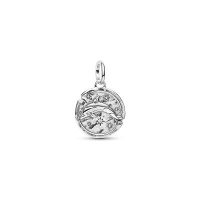 Pandora ME 794807C01 zilveren hangende bedel met dolfijn en zirkonia