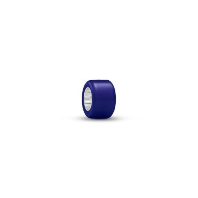 Pandora Moments 794773C01 mini bedel met blauw Murano glas en zilveren kern