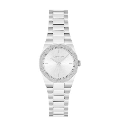 Calvin Klein CK25100141 zilverkleurig dameshorloge met stalen kast - Ø 23 mm
