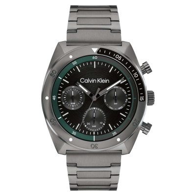 Calvin Klein CK25200466 grijze herenhorloge met zwarte wijzerplaat - Ø 42 mm