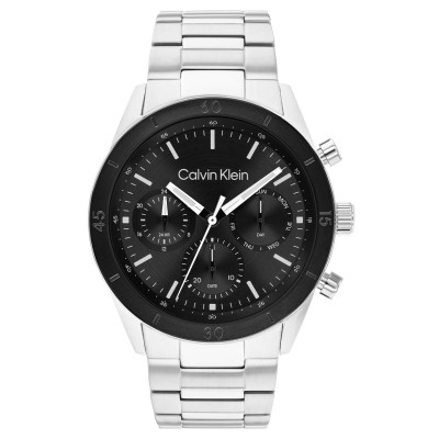 Calvin Klein CK25200557 zilverkleurig herenhorloge met ronde kast - Ø 43 mm