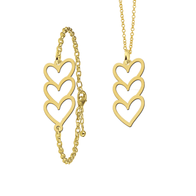 gouden-sieraden-set-met-3-hartjes