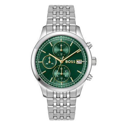 boss-stratus-hb1514330-herenhorloge-zilverkleurig-staal-met-groene-wijzerplaat-o-41-mm