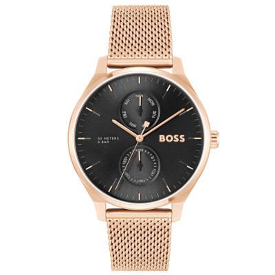 boss-tyler-hb1514104-herenhorloge-van-staal-rosegoudkleurig-met-zwarte-wijzerplaat-o-43-mm