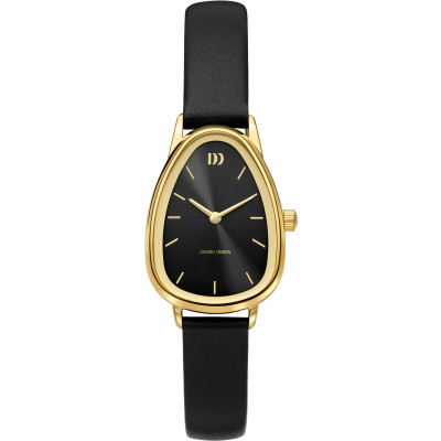 danish-design-frihed-fjordsten-iv15q1306-dameshorloge-met-gold-plated-kast-en-zwart-leren-band-26-mm