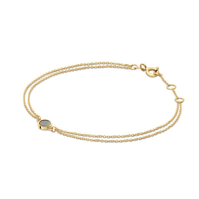 jackie-gold-giardino-segreto-jkb24463-armband-van14-karaat-goud-met-parelmoer-steen-lengte-16-17-18-cm