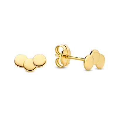 jackie-gold-jke20-003-14-karaat-gouden-oorstekers-met-3-cirkels-8-mm-breed