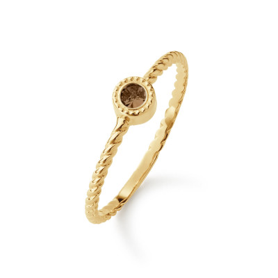 jackie-gold-kirstenbosch-jkr26-613-14-karaat-gouden-ring-met-bruine-rookkwarts-4-mm